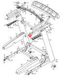 FreeMotion NordicTrack Proform Treadmill Left Or Right Handrail 357773 - fitnesspartsrepair