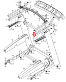 FreeMotion NordicTrack ProForm Treadmill Right Handrail Bottom Cover 351953 - fitnesspartsrepair