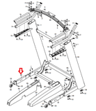 FreeMotion NordicTrack Treadmill Left Extension Leg 361521 - fitnesspartsrepair