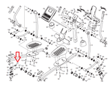 Freemotion XTe Rear Drive SFEL16009.0 Elliptical Long Latch Spring - fitnesspartsrepair