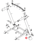 Gold's Gym HealthRider NordicTrack Proform Treadmill Right Base Cover 347746 - fitnesspartsrepair