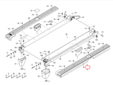 Gold's Gym HealthRider Proform Reebok Weslo Treadmill Right Foot Rail 252398 - hydrafitnessparts