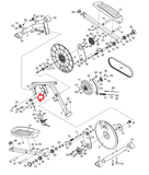 Gold's Gym Proform Elliptical Idler Belt Pulley Assembly 223284 - fitnesspartsrepair