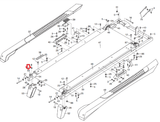 Gold's Gym Proform Weslo Image Treadmill Left Idler Roller Bracket 234221 334337 - hydrafitnessparts