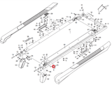 Gold's Gym Proform Weslo Image Treadmill Right Idler Roller Bracket 334338 - hydrafitnessparts