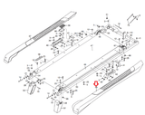 Gold's Gym Trainer 430I Treadmill Right Foot Rail 371456 or 296451 - hydrafitnessparts