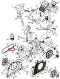 Gold's Gym Upright Bike Eddy Mechanism Pulley 361322 - hydrafitnessparts