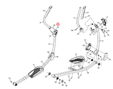 Health Rider NordicTrack ProForm Elliptical Left Leg Front Cover 349862 - fitnesspartsrepair