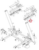Health Rider Proform Treadmill Right Bottom Handrail Cover 334921 - hydrafitnessparts