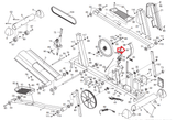 HealthRider Aire Strider E60 C865E Elliptical C Magnet Internal Brake 208963 - fitnesspartsrepair