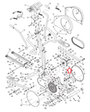 Healthrider Elliptical Magnetic Resistance Eddy Brake Flywheel Mechanism 140849 - fitnesspartsrepair