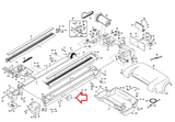 Healthrider Gold's Gym Treadmill Right Mid Rail Latch Cap 190603 - hydrafitnessparts