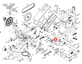 Healthrider Lifestyler Nordictrack Elliptical Latch Bracket Axle 249656 - fitnesspartsrepair