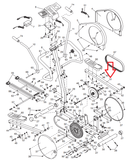 Healthrider Momentum HREL80070 Elliptical Pedal Arm 140845 - fitnesspartsrepair