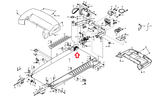 HealthRider S500XI-HRTL14900 Treadmill Front Drive Rear Roller W/ Pulley 173116 - fitnesspartsrepair