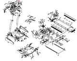 Horizon AFG Fitness 1.0AT 2.3T 3.3T Treadmill Speed Membrane Key 040683-A - hydrafitnessparts