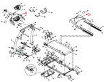 Horizon AFG Fitness 1.0AT Elite Series Treadmill Console Housing Shell 065792-AA - hydrafitnessparts