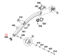 Horizon AFG Vision Fitness Livestrong Elliptical Pedal Arm End cap 1000100846 - hydrafitnessparts