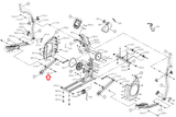 Horizon CE4.1 CE4.3 CE6.0 E401 E5 EX57 EX67 LS645E Elliptical Swivel Axle 098335 - hydrafitnessparts