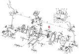 Horizon Elite 3.3E Elliptical Flywheel Drive Axle W/ Resistance Motor 023530-Z00 - fitnesspartsrepair