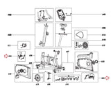 Horizon Elite U7-UB Stationary Bike Crank & Foot Pedal Pair Assembly 1000353790 - hydrafitnessparts