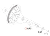 Horizon Evolve 3-02 - EP583B Elliptical Flywheel Pulley Assembly 1000366302 - hydrafitnessparts