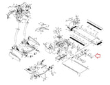 Horizon Fitness 2.3T - 2007 (TM230) Treadmill Right Side Rail End Cap 056271-BA - hydrafitnessparts