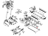 Horizon Fitness 2.3T TM230 Treadmill Left Rear Side Rail End Cap 056270-BA - hydrafitnessparts