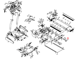 Horizon Fitness 2.3T TM230 Treadmill Right Rear Side Rail End Cap 056271-BA - hydrafitnessparts