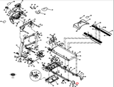 Horizon Fitness 30517 T805 WT751 WT950WT951 Treadmill Left Rail Endcap 001339-DB - hydrafitnessparts