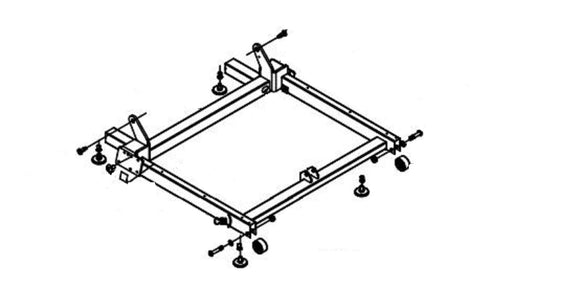 Horizon Fitness 7.8AT-04 -TM1000C Treadmill Base Frame Set 1000462785 - hydrafitnessparts