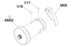 Horizon Fitness 7.8AT-04 -TM1000C Treadmill Motor Set Semi-Assembly 1000444919 - hydrafitnessparts