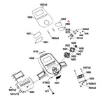 Horizon Fitness 7.8AT-04 - TM1000C Treadmill Right Membrane Key Pad 1000430482 - hydrafitnessparts