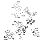 Horizon Fitness 7.8AT-04 - TM1000C Treadmill Up Control Panel 1000465348 - hydrafitnessparts