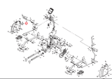 Horizon Fitness Club Series-E700 EP194 Elliptical Left Upper Handlebar 079638 - hydrafitnessparts