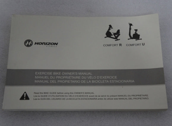Horizon Fitness Comfort R - RB013 Stationary Bike Owner's User's Manual 1000358962 - hydrafitnessparts