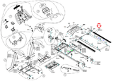 Horizon Fitness CT5.2 GS950TSM T101-03 T101 Treadmill Right Side Rail 1000102127 - hydrafitnessparts