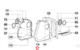 Horizon Fitness Elite R7 - RB018 Stationary Bike Left Chain Cover 1000352938 - hydrafitnessparts