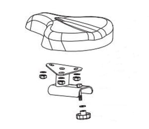 Horizon Fitness Elite U7 - UB Stationary Bike Seat Post Adjustment Set Assembly - hydrafitnessparts