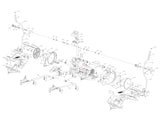 Horizon Fitness Elliptical Pedal Axle Set with Flywheel 013208-Z - hydrafitnessparts