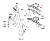 Horizon Fitness Evolve 3 Evolve 3-02 Evolve 5 Elliptical Up Hand Pulse Cover 1000331870 - hydrafitnessparts