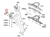 Horizon Fitness Evolve 5 - EP584 Elliptical Handlebar Wire Harness 1000337328 - hydrafitnessparts