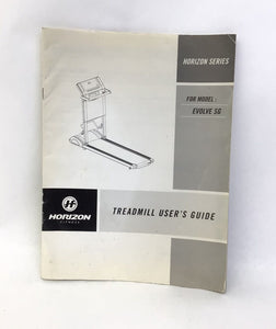 Horizon Fitness Evolve SG - TM605 Treadmill User Owners Manual Guide 095791 - hydrafitnessparts