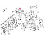 Horizon Fitness GR3 Indoor Cycle - FC060 Stationary Bike Bottom Seat Pad 1000412746 - hydrafitnessparts