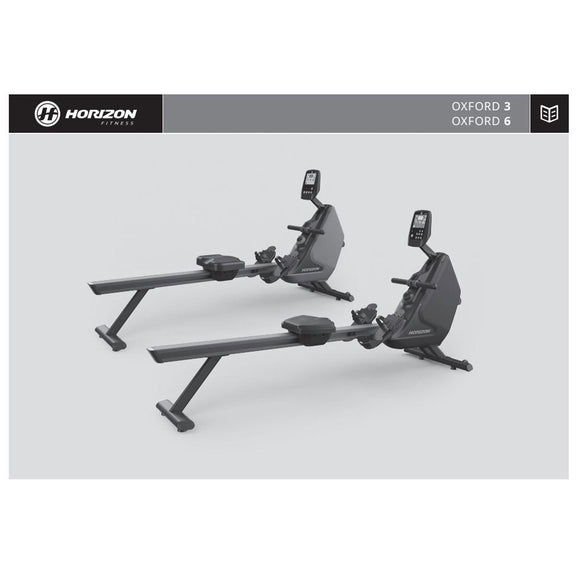 Horizon Fitness OXFORD 3 - AR52 Rower Manual Assembly Manipulate 1000412191 - hydrafitnessparts