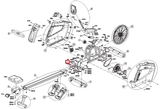 Horizon Fitness Oxford 5 - AR50B Rower Bottom Head Screw M6x1.0Px20L-9L 1000319972 - hydrafitnessparts