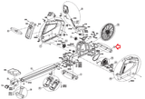 Horizon Fitness Oxford 5 - AR50B Rower Front Foot Stabilizer Assembly 1000300290 - hydrafitnessparts