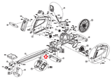 Horizon Fitness Oxford 5 - AR50B Rower Guide Rail Swivel Axle 1000300257 - hydrafitnessparts