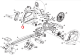 Horizon Fitness Oxford 5 - AR50B Rower Left Side Cover 1000350828 - hydrafitnessparts