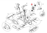 Horizon Fitness P8000 - FC16B Stationary Bike Crank Arm Pedal Axle Set 091045 - hydrafitnessparts